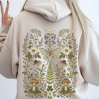 Whimsical Moth Hooded Sweatshirt