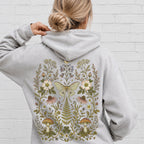 Whimsical Moth Hooded Sweatshirt