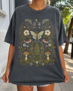Whimsical Moth Wildflower T-Shirt