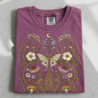 Whimsical Moth Wildflower T-Shirt