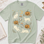 White Cat Pumpkin Patch T-Shirt