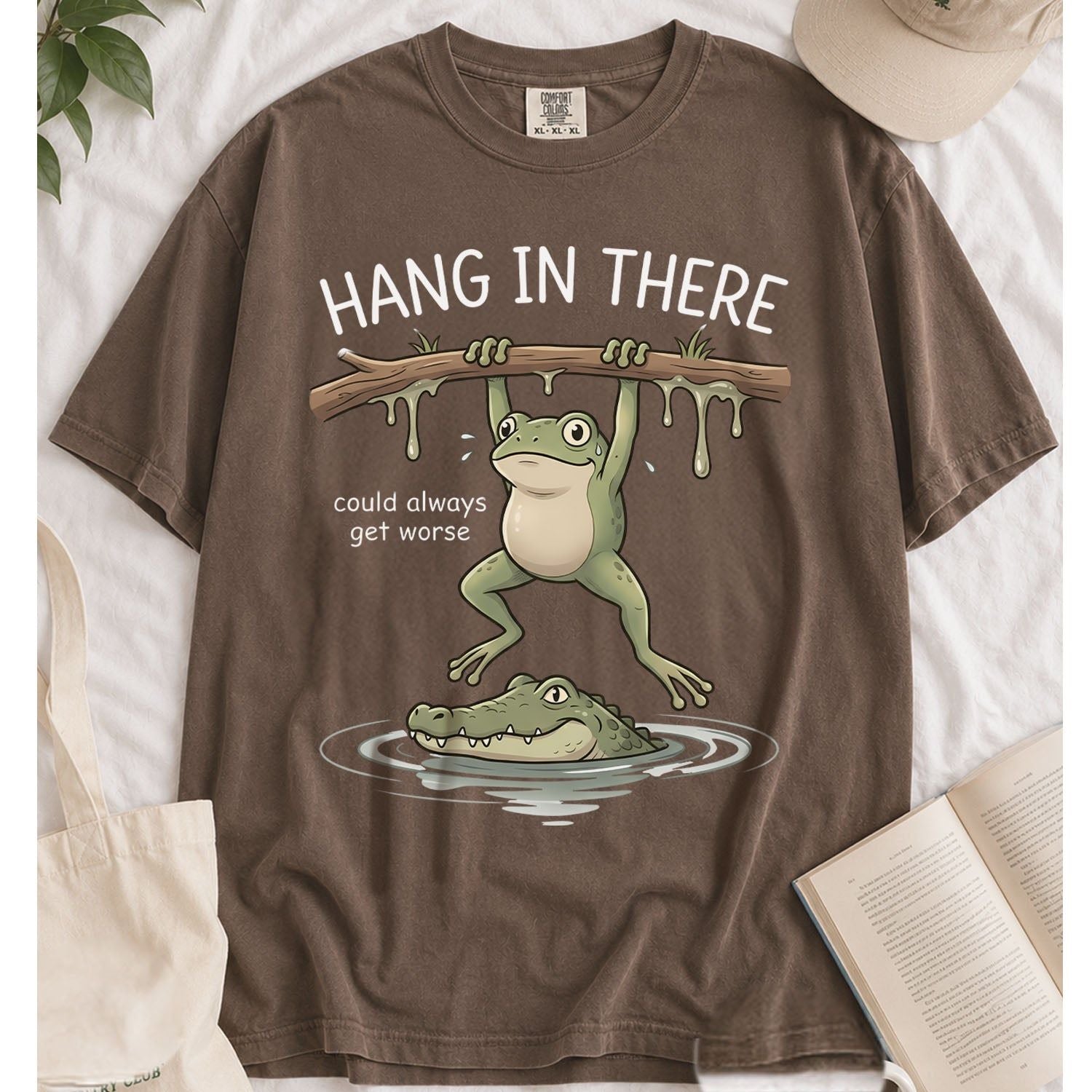Hang In There Frog T-shirt