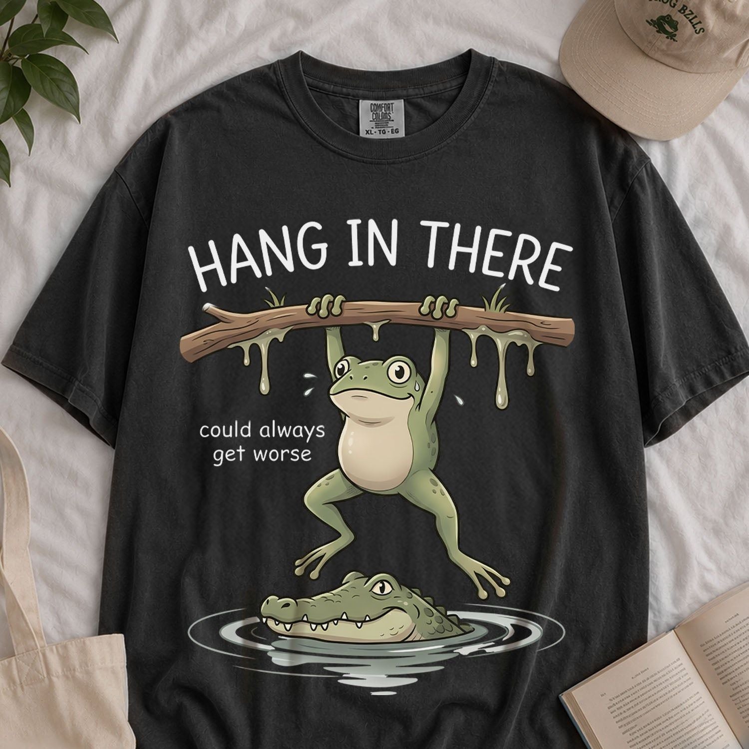 Hang In There Frog T-shirt