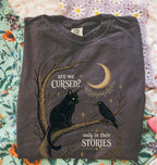 Are We Cursed Black Cat Raven T-Shirt