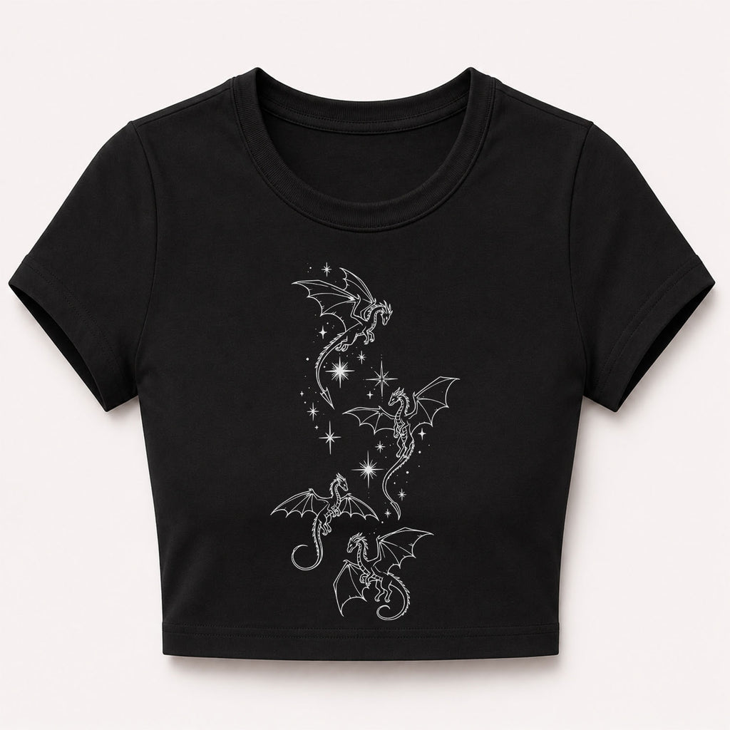 Flight of Dragons Cropped T-Shirt