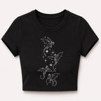 Flight of Dragons Cropped T-Shirt