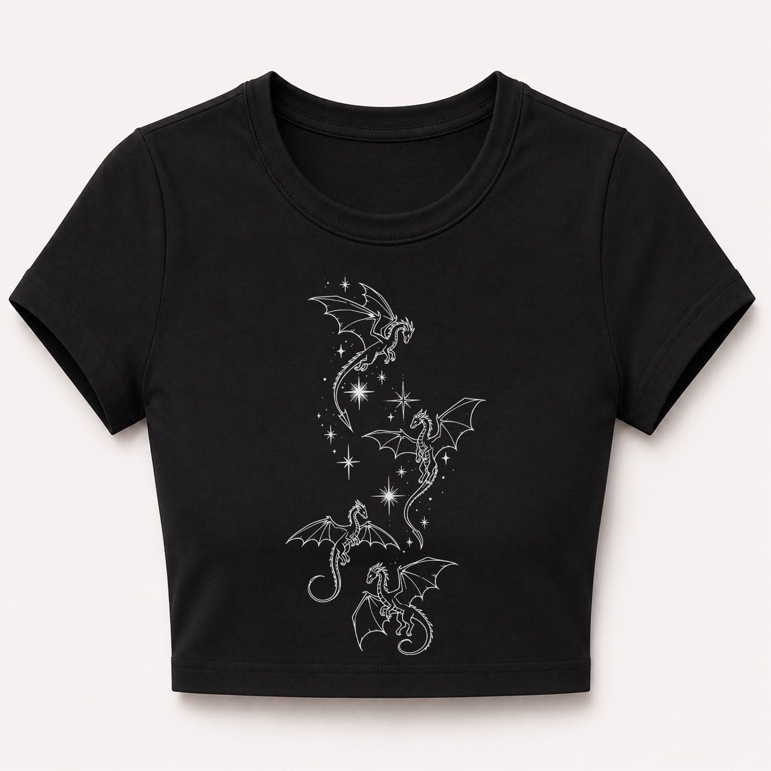 Flight of Dragons Cropped T-Shirt