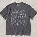 Wildflower Comfort Colors T-Shirt - Pepper / S - T-Shirt