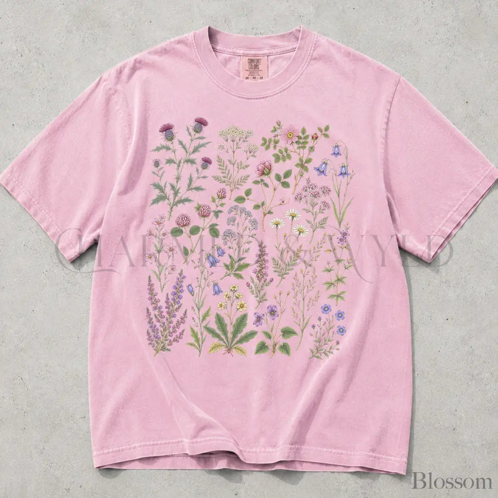 Wildflower Garden Comfort Colors Shirt - Blossom / S - T-Shirt