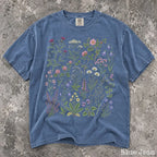 Wildflower Garden Comfort Colors Shirt - Blue Jean / S - T-Shirt