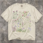 Wildflower Garden Comfort Colors Shirt - Ivory / S - T-Shirt