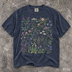 Wildflower Garden Comfort Colors Shirt - Navy / S - T-Shirt