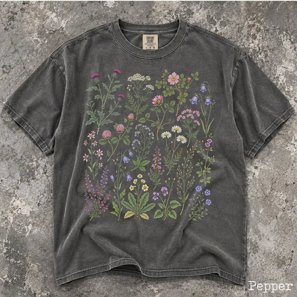 Wildflower Garden Comfort Colors Shirt - T-Shirt