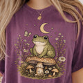 Witchy Frog Mushroom T-Shirt - Berry / S - T-Shirt